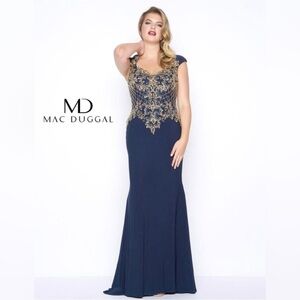 MAC Duggal Formal Navy Gown